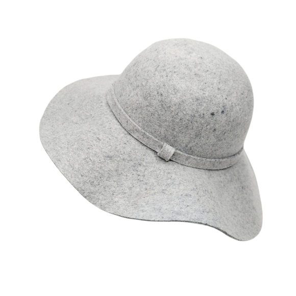 Tart 100% Wool Hat Gray Spickled Floppytable EUC - Picture 9 of 14